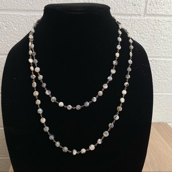 Ela Rae DIANA Coin Strand Dendrite Opal - Picture 2 of 2